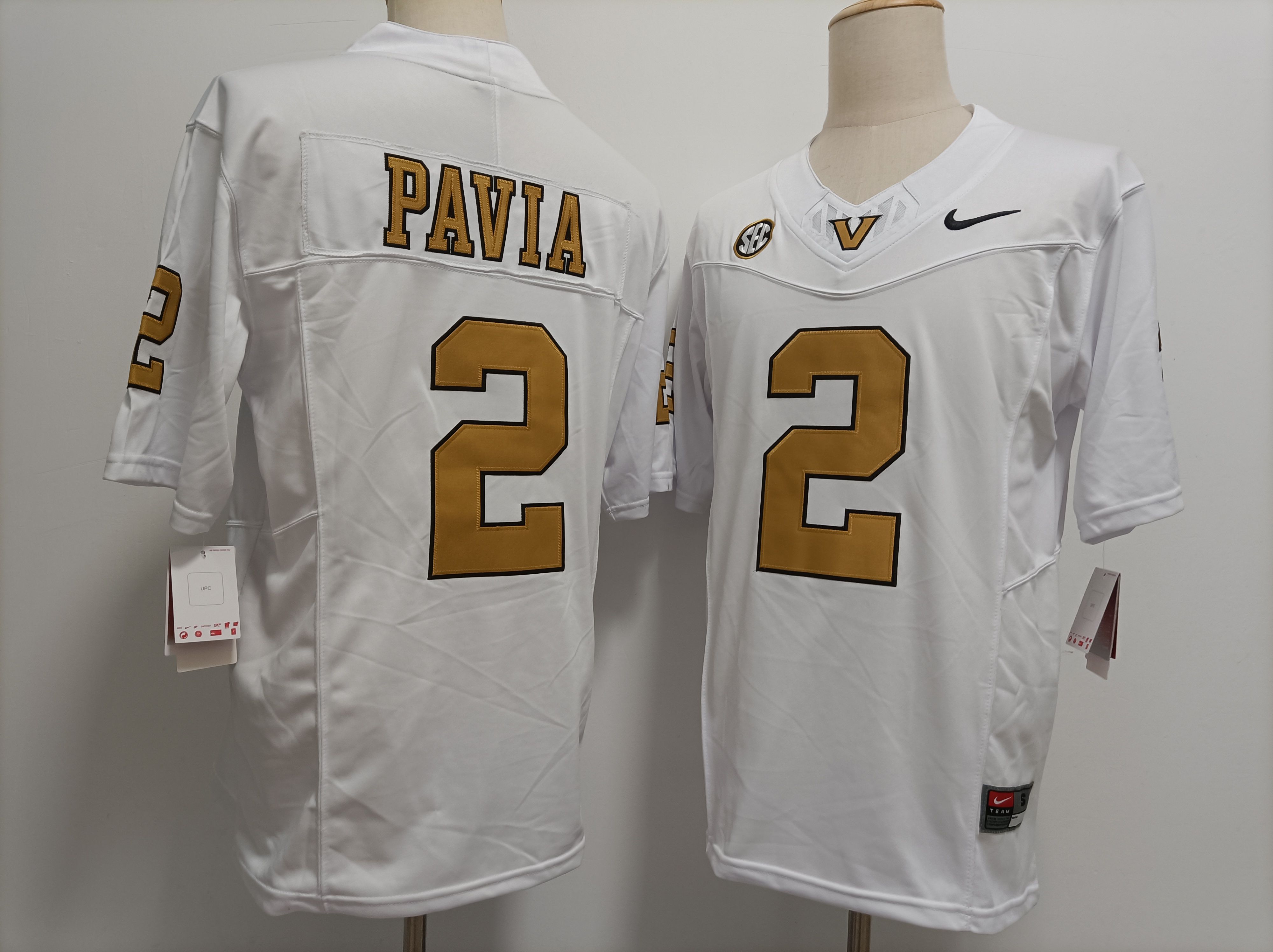 Men #2 Pavia White Nike 2025 NCAA Jersey